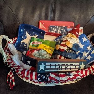Patriotic Gift Basket - Perfect hostess gift!